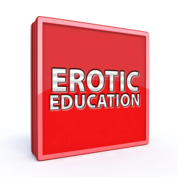Erotiska utbildning kvadrat ikon — Stockfoto