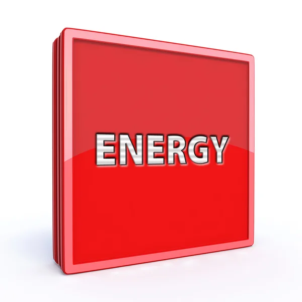 エネルギー正方形アイコン — ストック写真