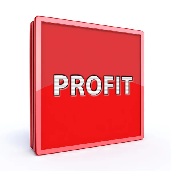 Profit square icon — Stock Photo, Image