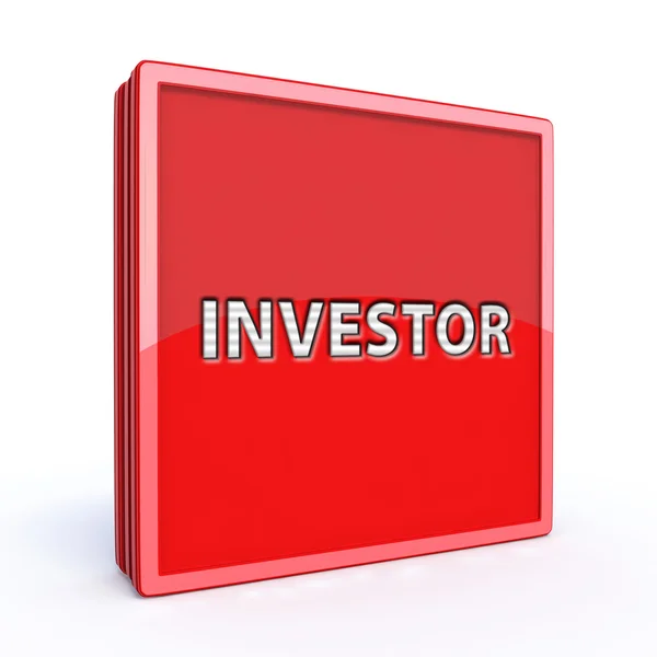 Investor square icon — Stock Photo, Image