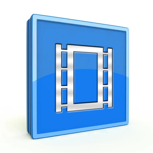 Film square icon on white background — Stock Photo, Image