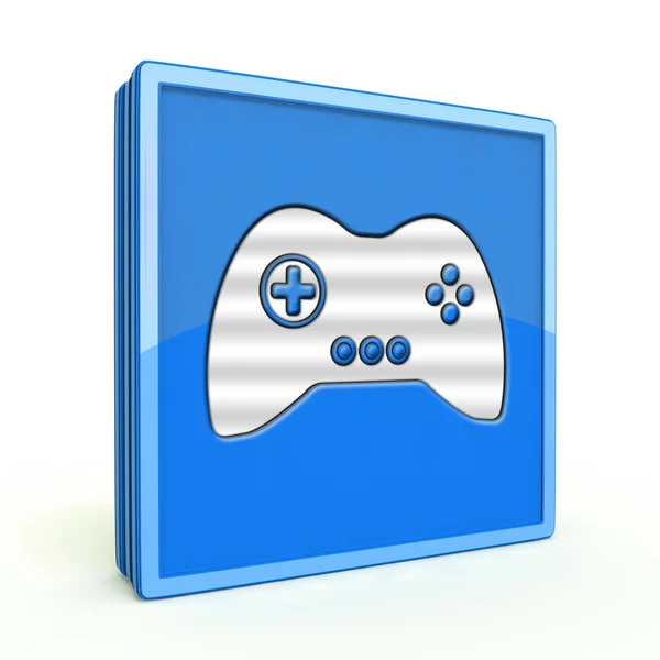 Game square icon on white background — Stock Photo, Image