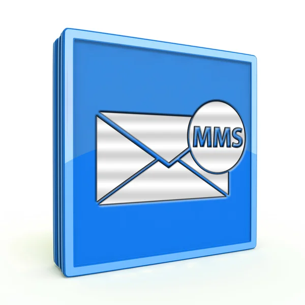 Mms square icon on white background — Stock Photo, Image