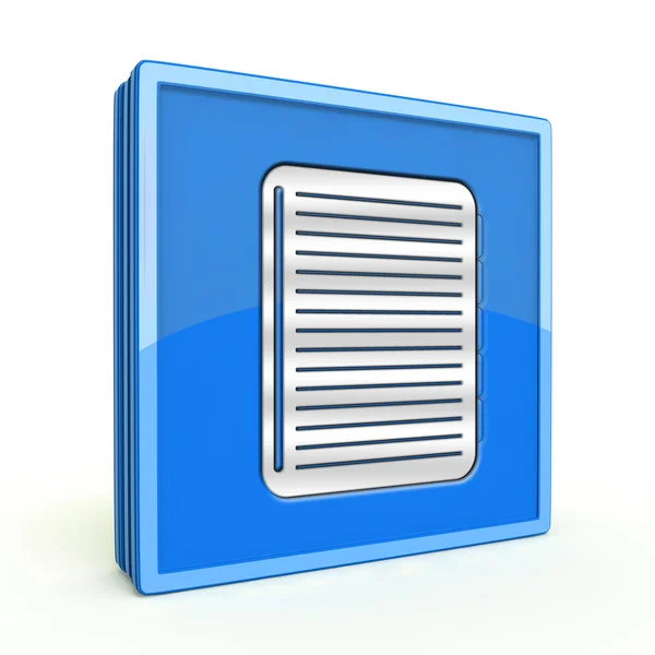 Notebook square icon on white background — Stock Photo, Image