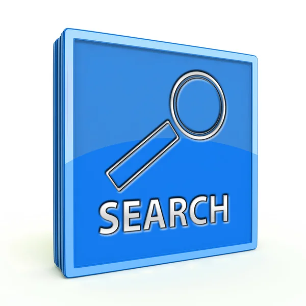 Search square icon on white background — Stock Photo, Image