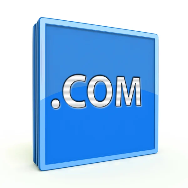 Com square icon on white background — Stock Photo, Image