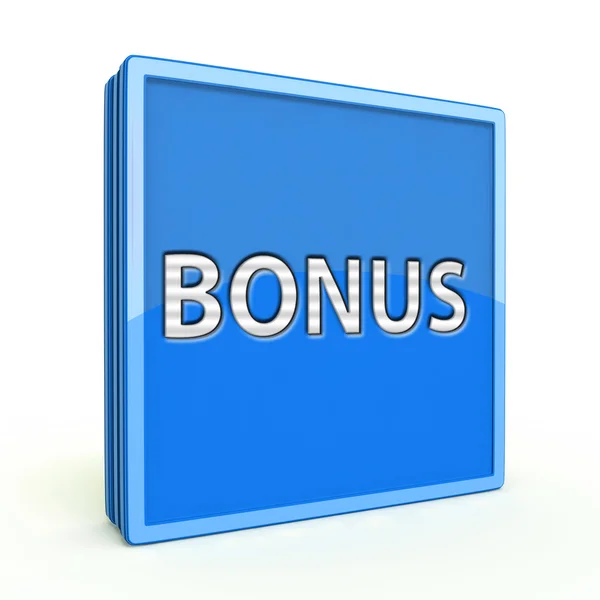 Bonus square icon on white background — Stock Photo, Image