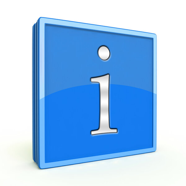 information square icon on white background