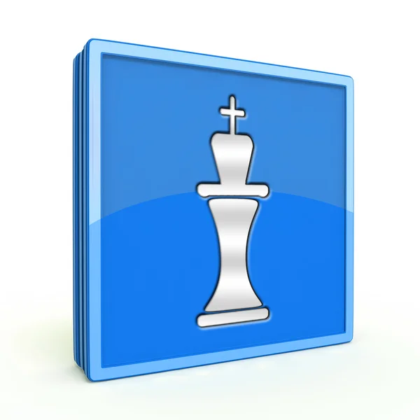 Chess square icon on white background — Stock Photo, Image