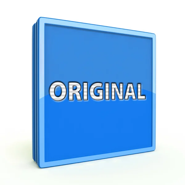 Original square icon on white background — Stock Photo, Image