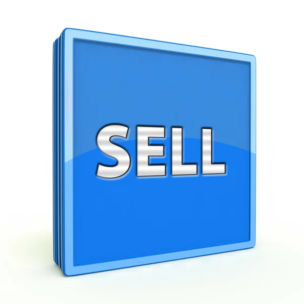 Sell square icon on white background — Stock Photo, Image