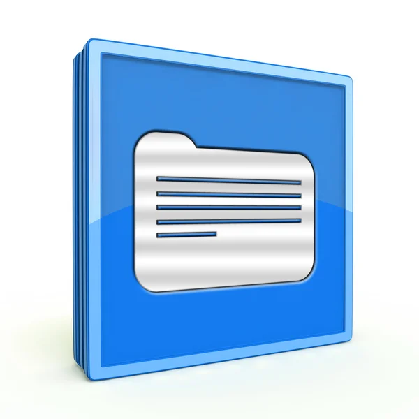 Folder square icon on white background — Stock Photo, Image
