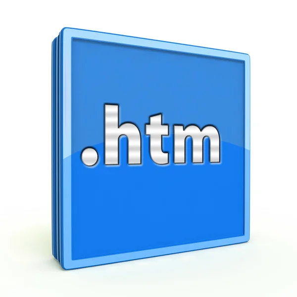 Htm icono cuadrado sobre fondo blanco — Foto de Stock