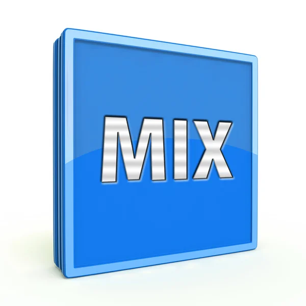 Mix quadratischen Symbol auf weißem Hintergrund — Stockfoto