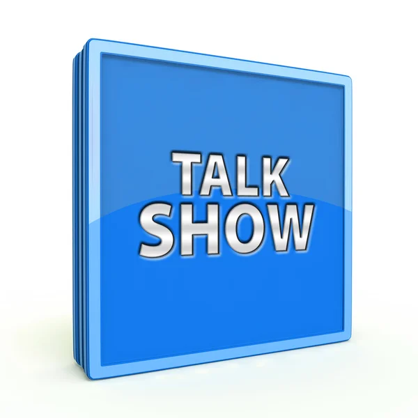 Talk Show square icon on white background — Stock Photo, Image