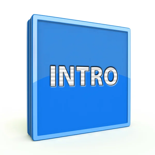 Intro square icon on white background — Stock Photo, Image
