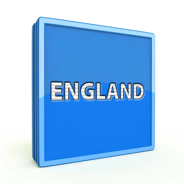 Engeland vierkante pictogram op witte achtergrond — Stockfoto