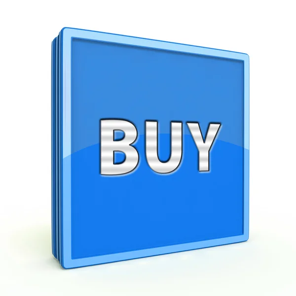 Buy square icon on white background — Stock Photo, Image