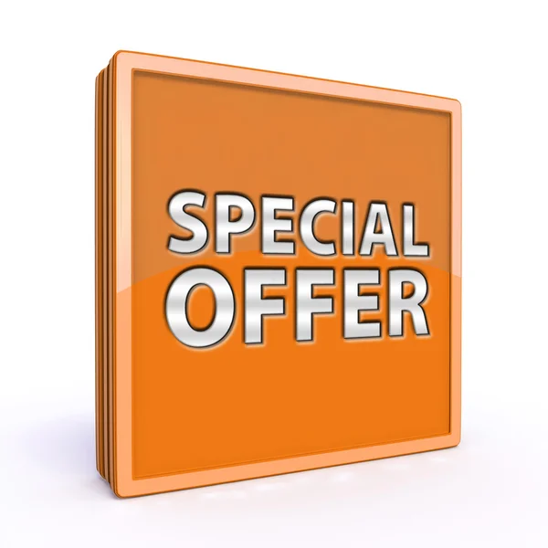 Special offer square icon on white background — Stock Photo, Image