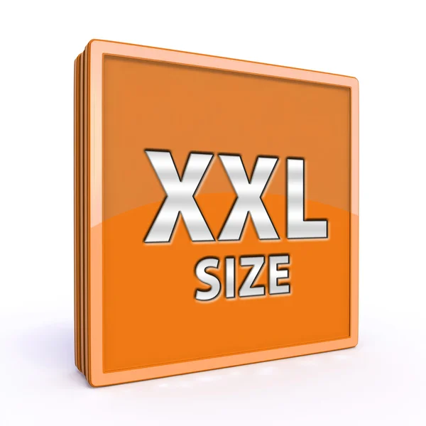 XXL розмір квадратних значок на білому тлі — стокове фото