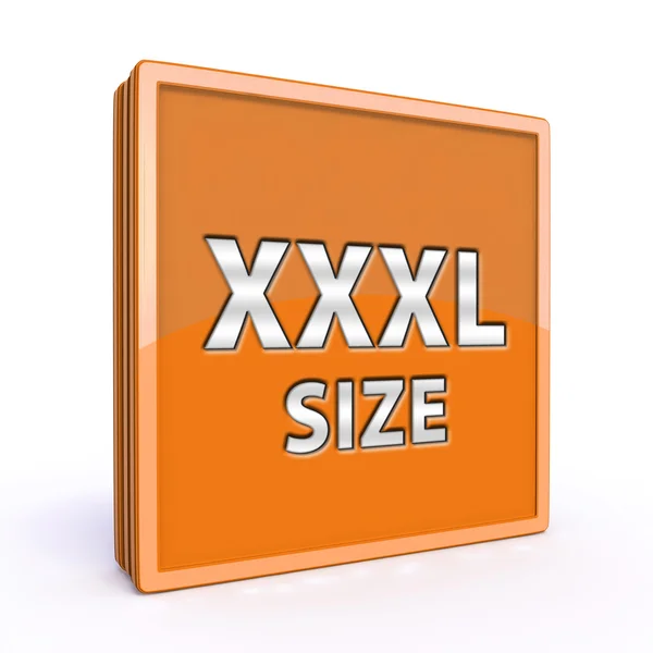 白い背景に Xxxl サイズの正方形のアイコン — ストック写真