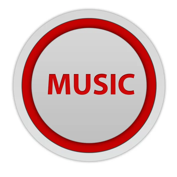 Music circular icon on white background — Stock Photo, Image