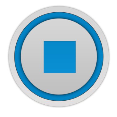 dairesel simgesi beyaz arka plan üzerinde durmak