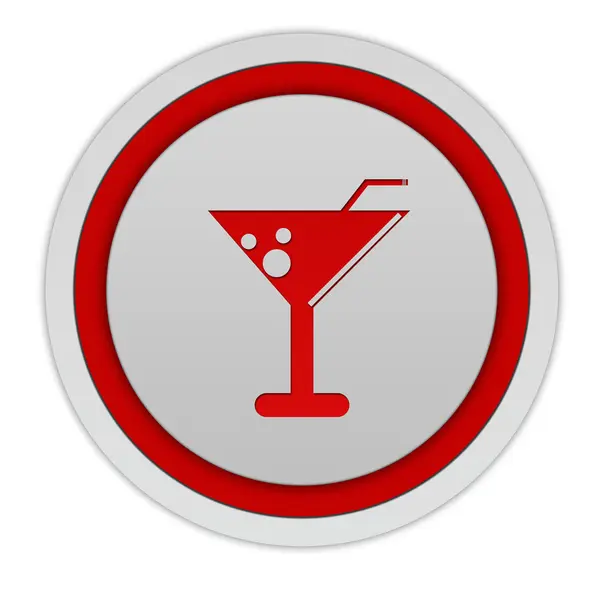 Drink circular icon on white background — Stock Photo, Image