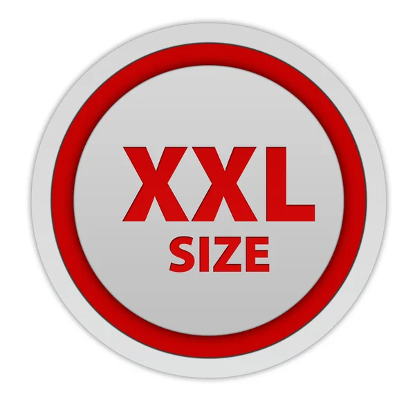 白い背景に Xxl サイズ円形アイコン — ストック写真