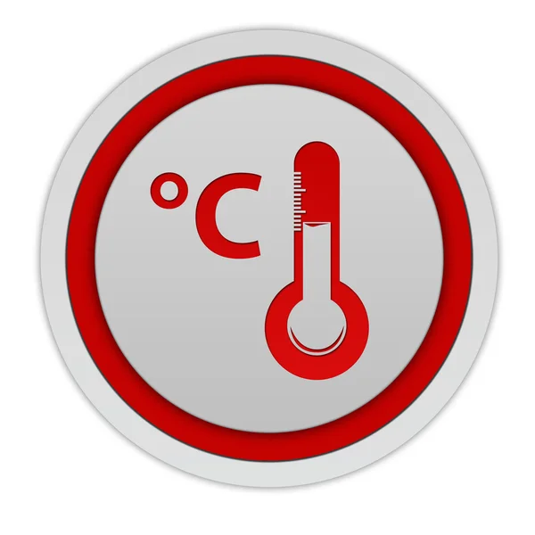 Ícone circular Celsius no fundo branco — Fotografia de Stock