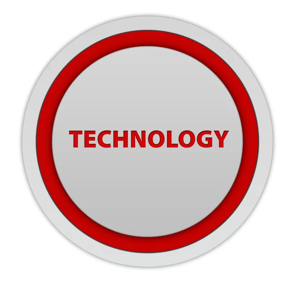 Technologie circulaire pictogram op witte achtergrond — Stockfoto