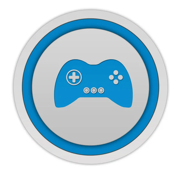 Game circular icon on white background — Stock Photo, Image