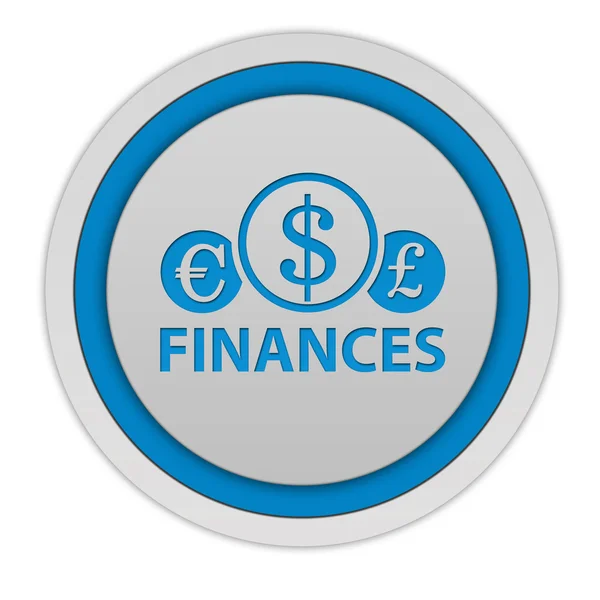 Finance cirkulär ikonen på vit bakgrund — Stockfoto