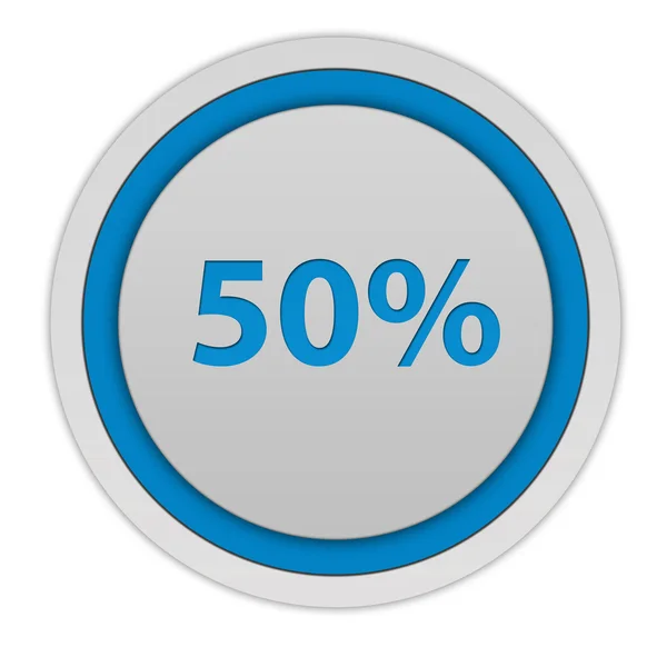 Porcentaje de cintura icono circular sobre fondo blanco — Foto de Stock