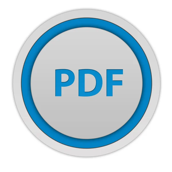 PDF-circulaire pictogram op witte achtergrond — Stockfoto