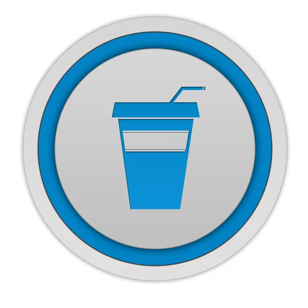 Cola circular icon on white background — Stock Photo, Image