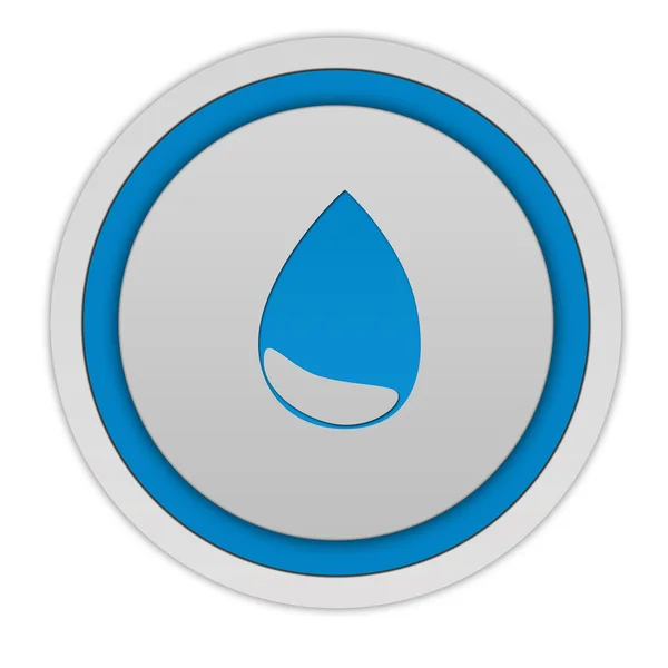 Water circular icon on white background — Stock Photo, Image