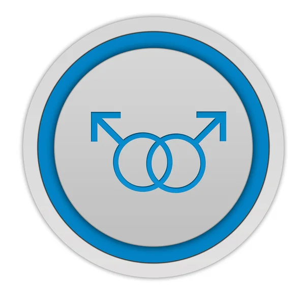 Guy circular icon on white background — Stock Photo, Image