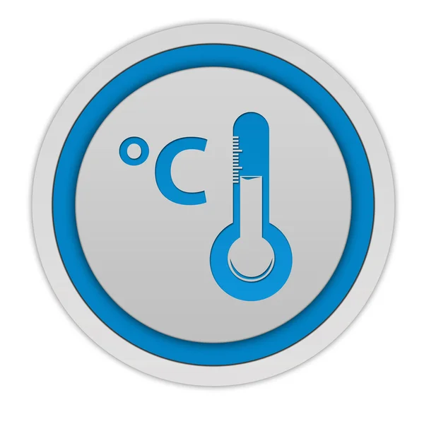 Icono circular Celsius sobre fondo blanco —  Fotos de Stock