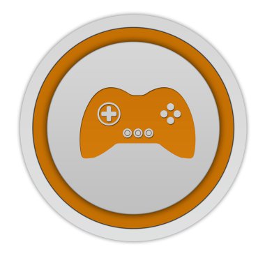 Beyaz arka planda oyunun dairesel simgesi