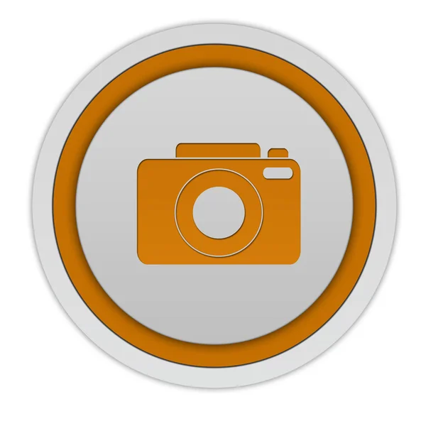 Icono circular de la foto sobre fondo blanco —  Fotos de Stock