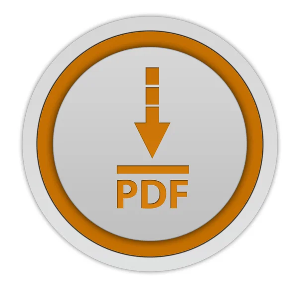 Скачать PDF-файл на белом фоне — стоковое фото