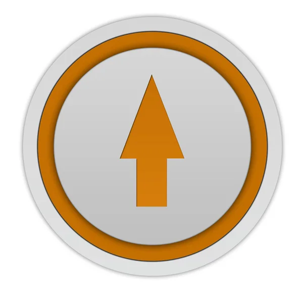 Up Arrow circular icon on white background — Stock Photo, Image