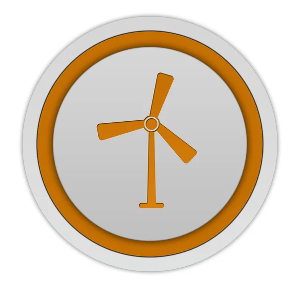 Turbine circular icon on white background — Stock Photo, Image