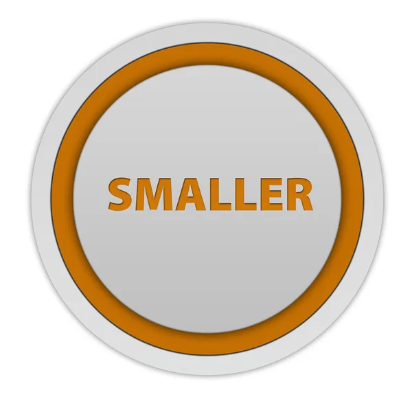 Smaller circular icon on white background — Stock Photo, Image