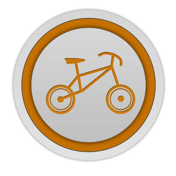 Bike circular icon on white background — Stock Photo, Image