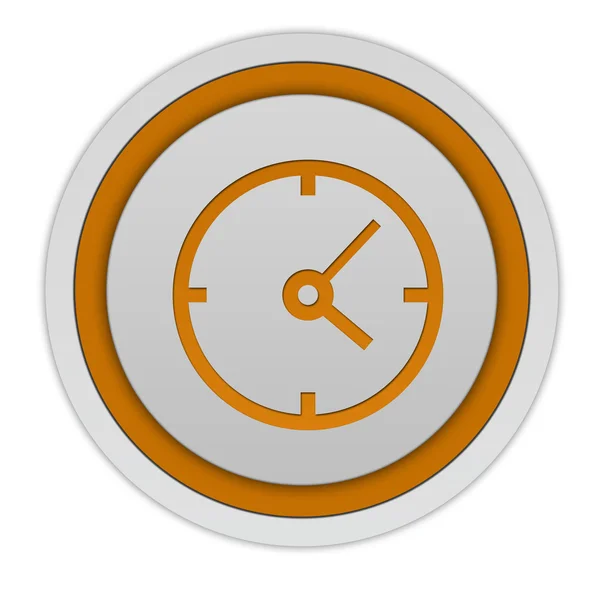 Clock circular icon on white background — Stock Photo, Image