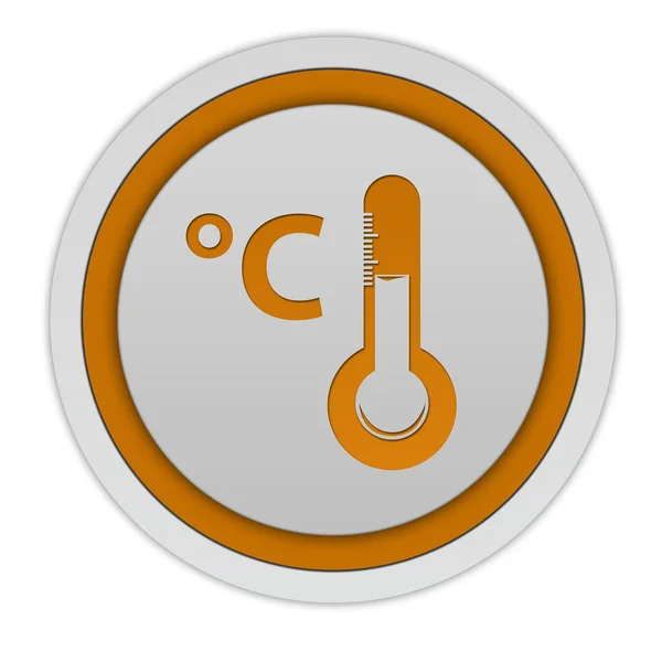 Celsius circulaire pictogram op witte achtergrond — Stockfoto