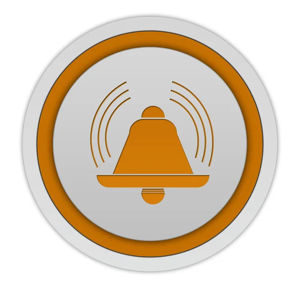 Alarm circular icon on white background — Stock Photo, Image