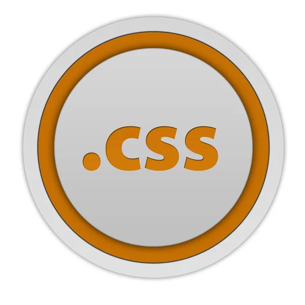 .CSS circulaire pictogram op witte achtergrond — Stockfoto